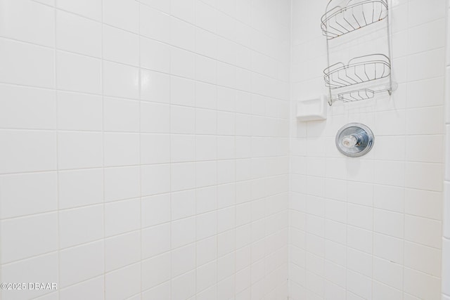 details featuring a tile shower