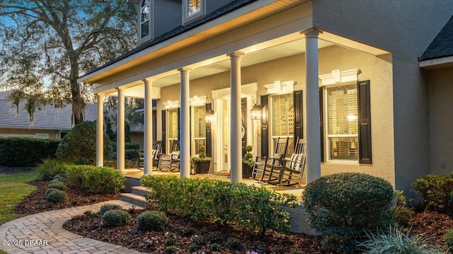 view of patio / terrace with covered porch