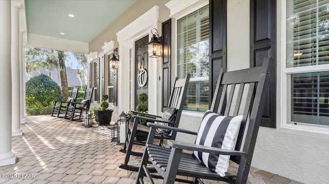 view of patio / terrace with covered porch