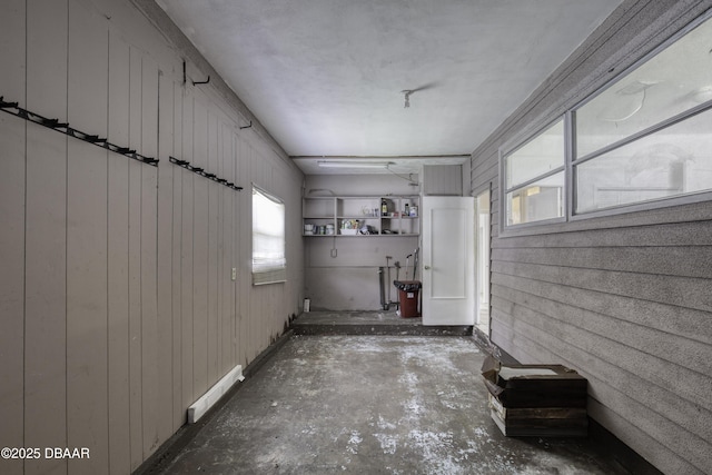 607 Marlene Dr, Holly Hill, FL 32117 - basement featuring wooden walls