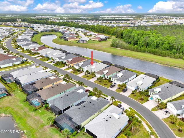 281 Compass Rose Dr, Daytona Beach, FL 32124 - aerial view of residential area with a large body of water