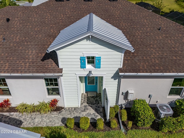 exterior space with central AC unit