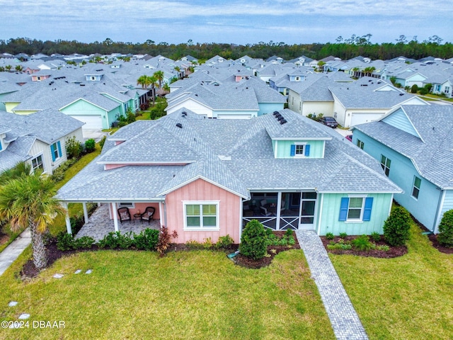 bird's eye view featuring a residential view