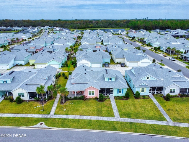aerial view featuring a residential view