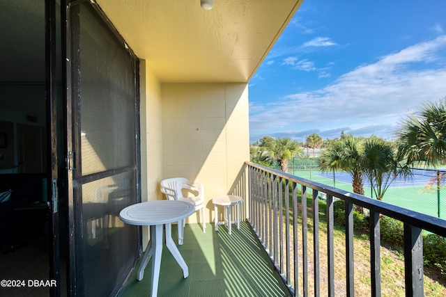 view of balcony