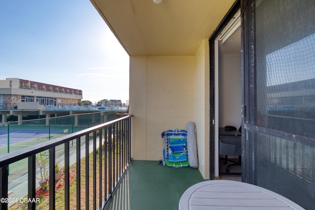 view of balcony