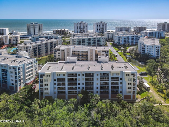 5300 S Atlantic Ave Unit 10-205, New Smyrna Beach, FL 32168 - birds eye view of property featuring a water view