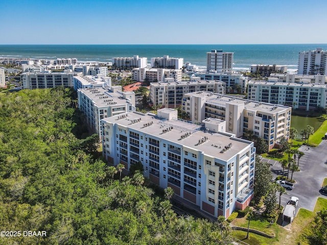 5300 S Atlantic Ave Unit 10-205, New Smyrna Beach, FL 32168 - aerial view featuring a water view and a city view