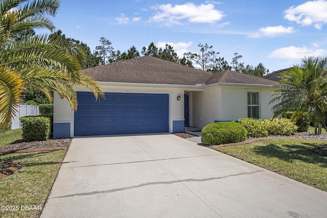 43 Pergola Pl, Ormond Beach, FL 32174 - single story home with a garage, concrete driveway, and stucco siding