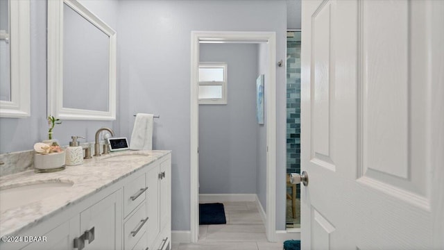 bathroom featuring vanity