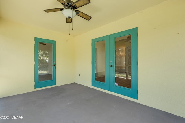 2853 Turnbull Estates Dr, New Smyrna Beach, FL 32168 - view of patio with ceiling fan