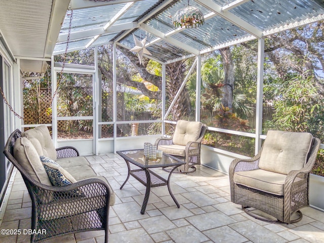 view of sunroom / solarium