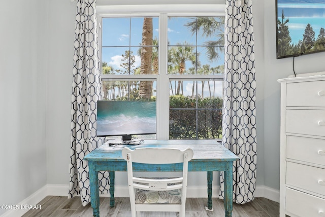 4650 Links Village Dr Unit B103, Ponce Inlet, FL 32127 - home office featuring wood finished floors