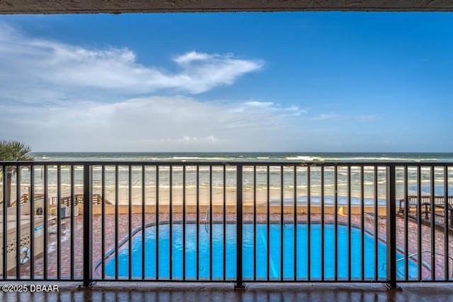 3807 S Atlantic Ave Unit 2020, Daytona Beach, FL 32118 - view of swimming pool featuring view of water and beach