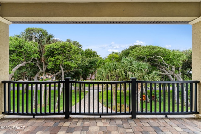 view of balcony