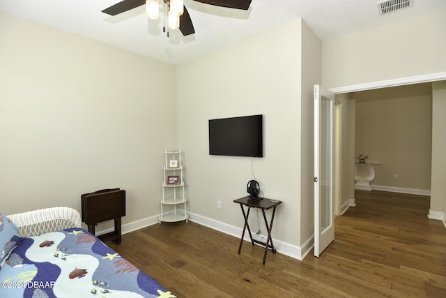 786 Jollymon Way, Daytona Beach, FL 32124 - bedroom featuring wood finished floors, baseboards, and ceiling fan