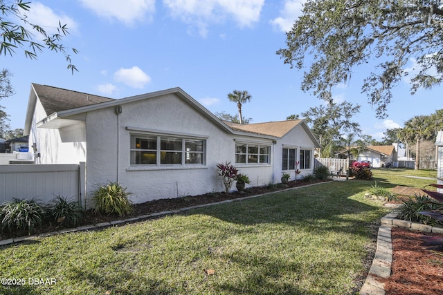 exterior space featuring a lawn