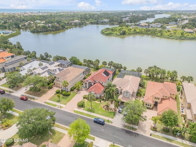 100 Emerald Lake Dr, Palm Coast, FL 32137 - aerial view of residential area featuring a large body of water