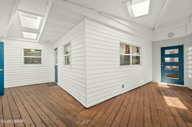 view of wooden terrace