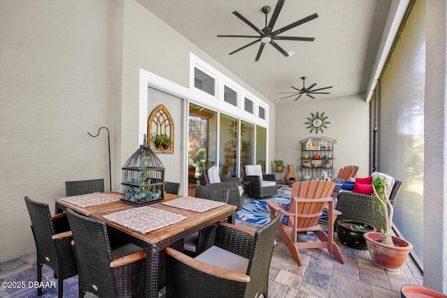 view of sunroom / solarium