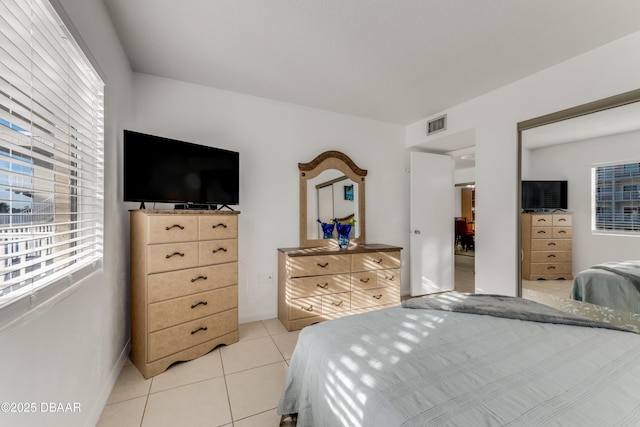 view of tiled bedroom