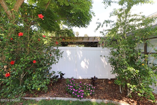 view of entry to storm shelter