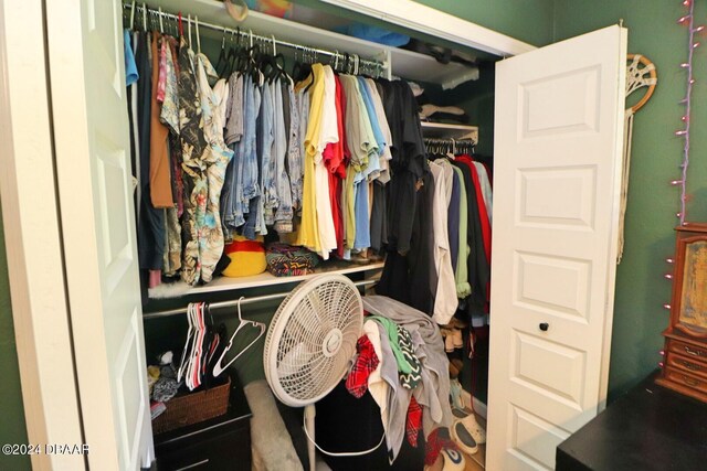 view of closet