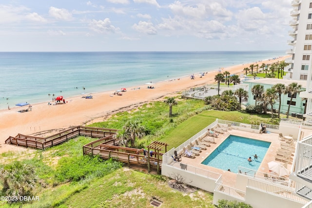 1183 Ocean Shore Blvd Unit 5050, Ormond Beach, FL 32176 - water view with local beach and fence