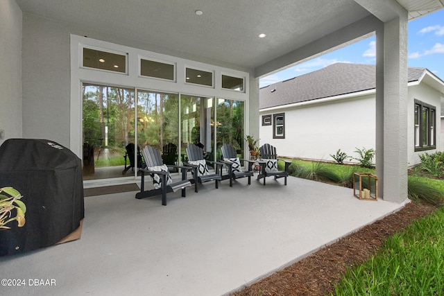 view of patio / terrace with area for grilling