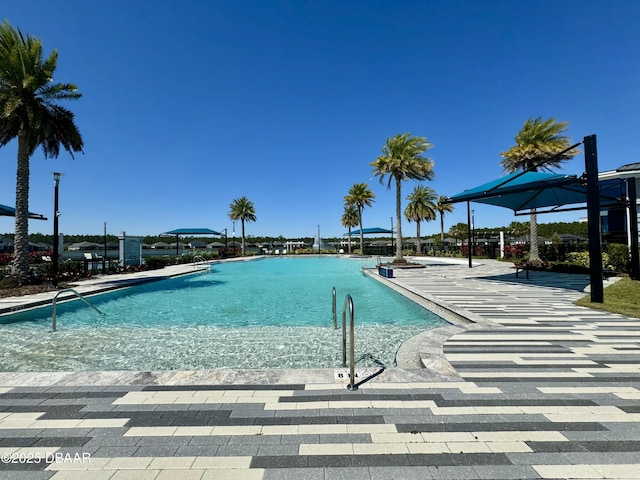 540 Mosaic Blvd, Daytona Beach, FL 32124 - community pool featuring a patio