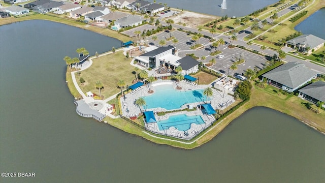 540 Mosaic Blvd, Daytona Beach, FL 32124 - aerial overview of property's location with a pool area and a nearby body of water