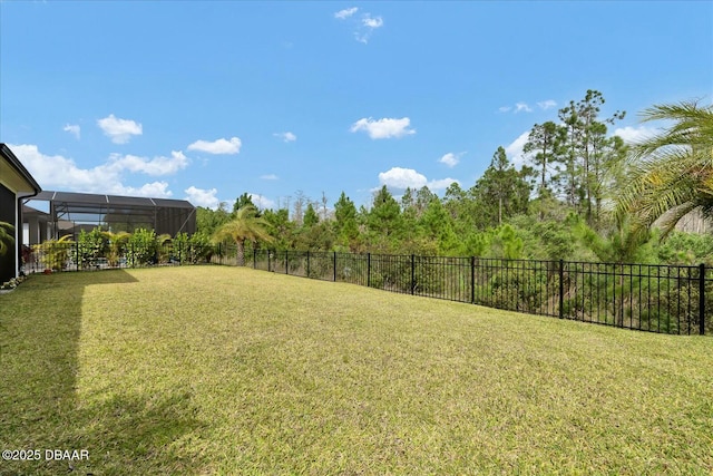 540 Mosaic Blvd, Daytona Beach, FL 32124 - view of yard featuring a lanai