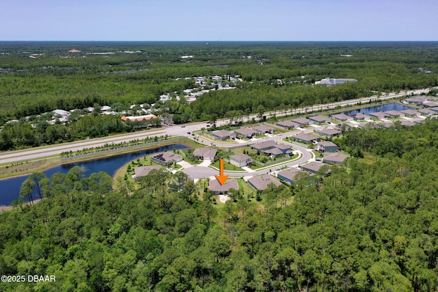 75 Trailmark Ct, Ormond Beach, FL 32174 - aerial overview of property's location with a nearby body of water and nearby suburban area