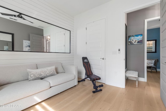 75 Trailmark Ct, Ormond Beach, FL 32174 - living room featuring light wood-style floors and baseboards