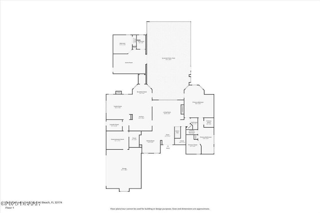 36 Allenwood Look, Ormond Beach, FL 32174 - view of floor plan / room layout