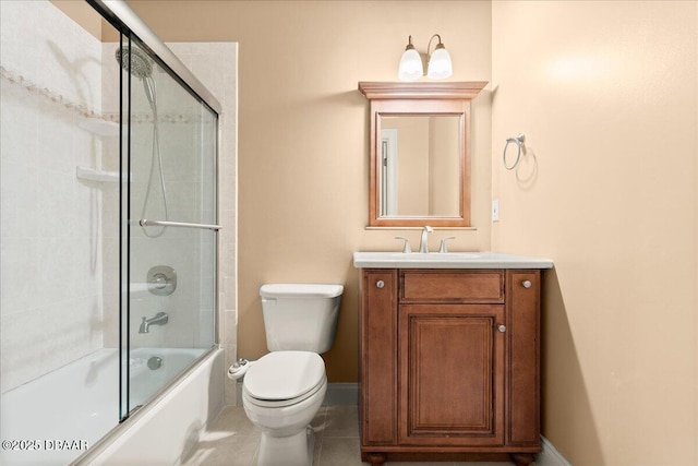 36 Allenwood Look, Ormond Beach, FL 32174 - bathroom featuring vanity, shower / bath combination with glass door, and tile patterned floors