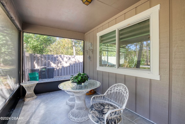 view of sunroom / solarium