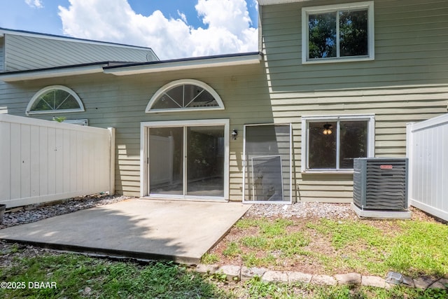 15 Misners Trl, Ormond Beach, FL 32174 - rear view of house featuring a patio and central AC unit