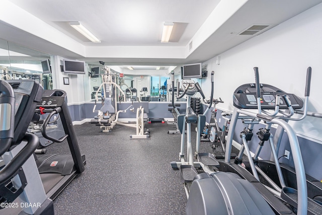 view of exercise room