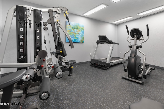 view of workout area