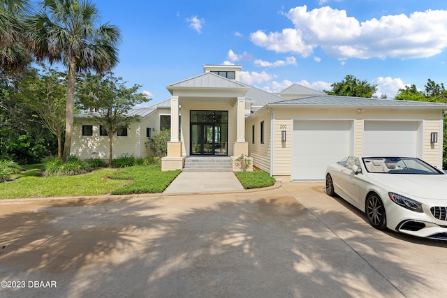 view of front of home featuring a garage