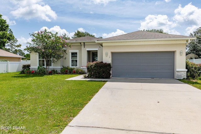 19 Russman Ln, Palm Coast, FL 32164 - view of front of property featuring concrete driveway, stucco siding, and a garage