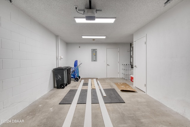 garage featuring electric panel