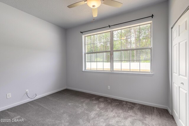 117 Boysenberry Ln, Daytona Beach, FL 32124 - spare room featuring carpet floors, ceiling fan, and plenty of natural light