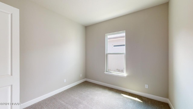 carpeted spare room with a wealth of natural light