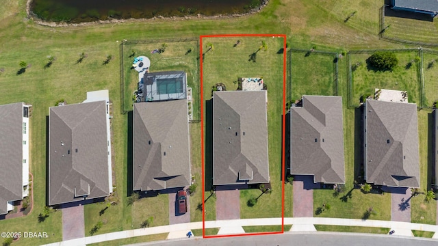aerial view featuring a residential view