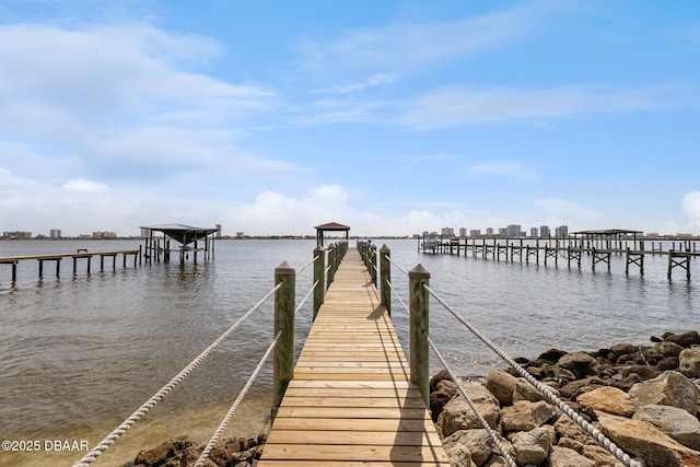 2227 S Palmetto Ave, South Daytona, FL 32119 - dock featuring a water view