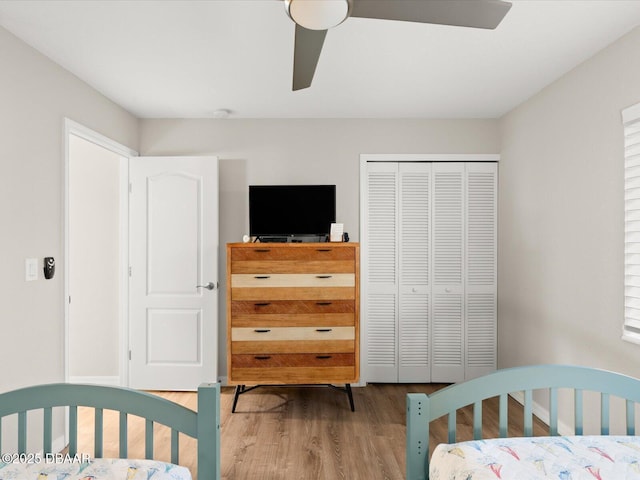 4795 S Atlantic Ave Unit 15, Ponce Inlet, FL 32127 - bedroom featuring wood finished floors and a closet