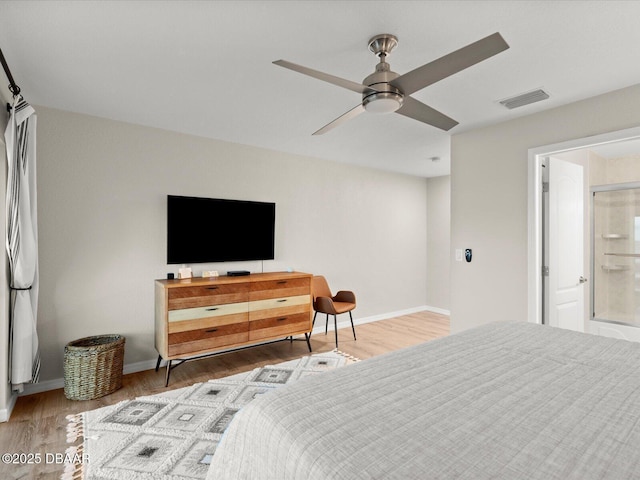 4795 S Atlantic Ave Unit 15, Ponce Inlet, FL 32127 - bedroom featuring wood finished floors and a ceiling fan
