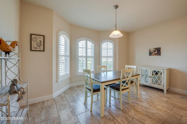 view of dining space